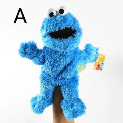 Игрушечные куклы с изображением улицы Сезам, 30 см, Elmo Big Vird Cokkie Monster, аниме игрушки, мягкая игрушка для маленьких девочек, детский подарок - Цвет: Синий