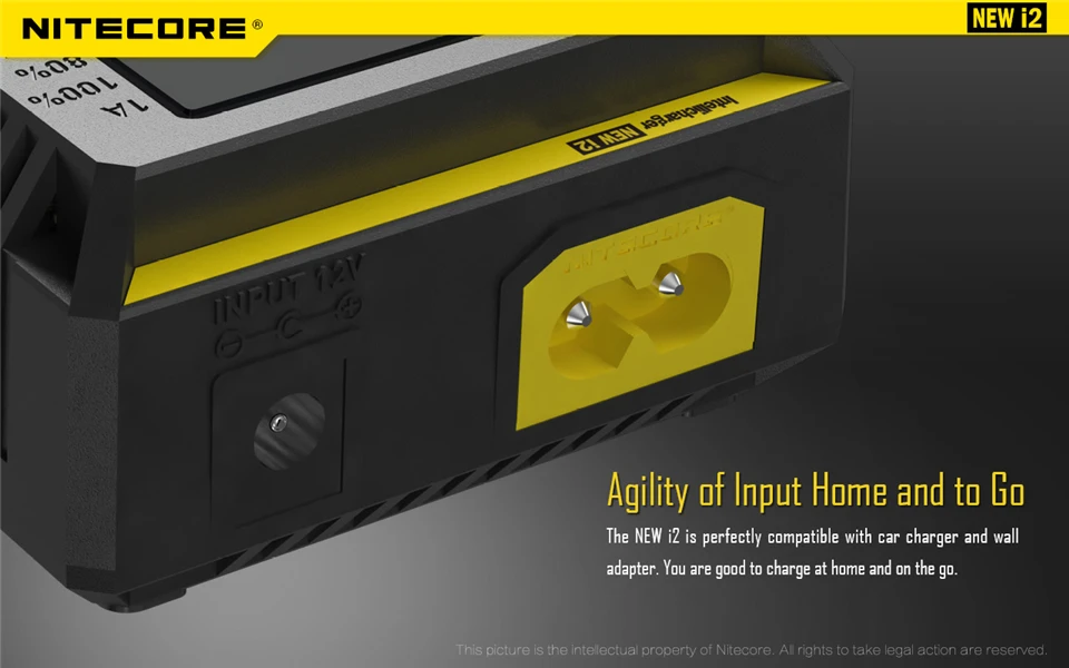 Nitecore Новинка i2 Intelli зарядное устройство Универсальное зарядное устройство Быстрая зарядка для AA AAA Li-Ion 26650 18650 14500 батареи Зарядка H15