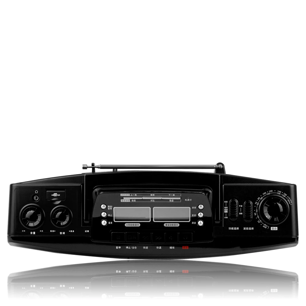 

Panda 6618 Tape Recorders Repeat Recording U Disk USB Playback LCD Screen Dual Speakers