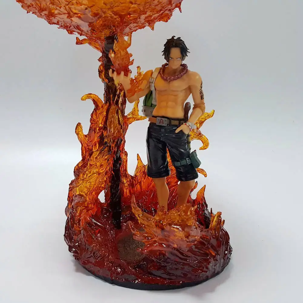 Цельная Смола GK фигура Ace модель Fire Fist Mera no Mi Portgas D смола DIY UNA PIEZA | Игрушки и хобби