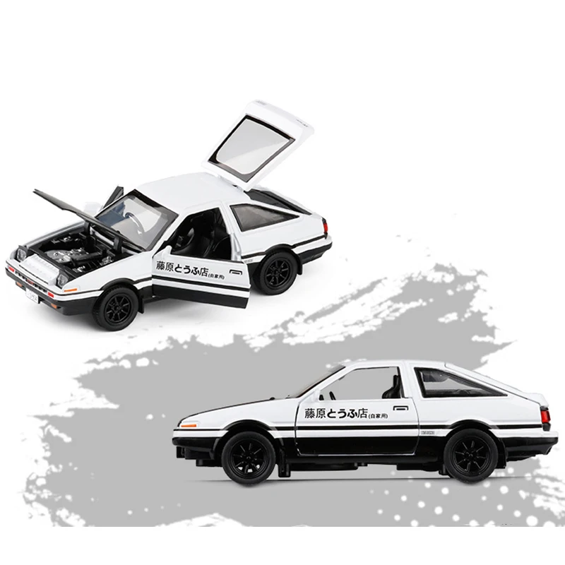Модель спортивного автомобиля AE86 в масштабе 1/32 литая Игрушечная машина