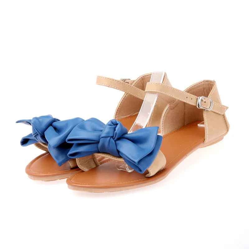 Женщины Сандалии Марка Сексуальная Мода Богемия бантом Обувь Женщина Дамы Флип