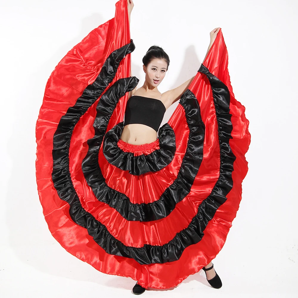 Adult Flamenco Dance Dress Opening Costume Girl Dresses Spanish Paso Doble samba ballroom dresses | Тематическая одежда и