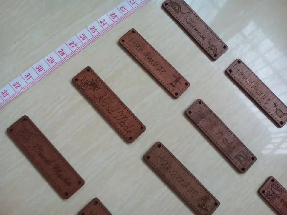 Случайный смешанный 50 шт ретро деревянные пуговицы Одежда Этикетка ручной