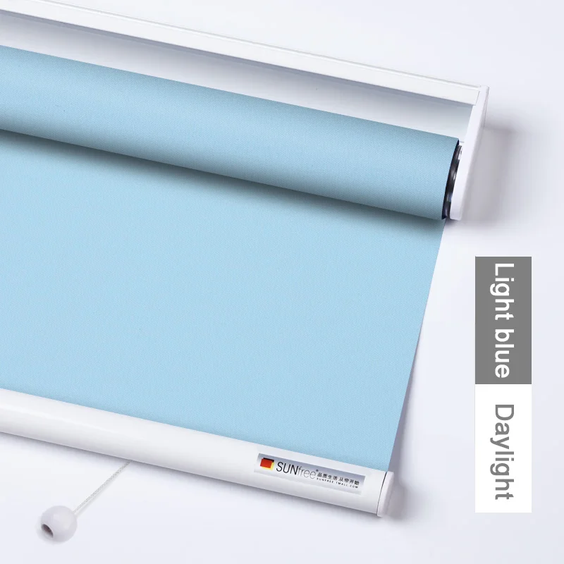 Daylight light blue SUNFREE Пружинные рулонные шторы система экономии труда Автоматическая рольставни для офиса/Kitch/спальни сделано для измерения - Цвет: Daylight light blue