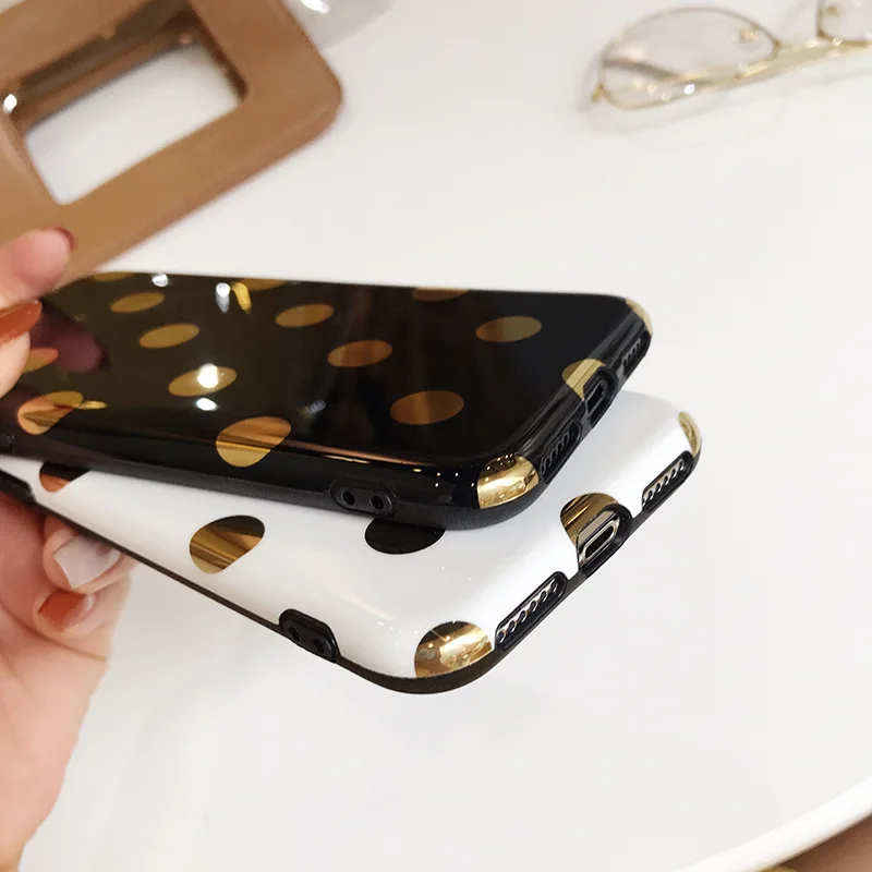 Модный леопардовый чехол с золотым принтом для телефона iPhone XS Max XR X 6 6s 7 8 Plus задняя