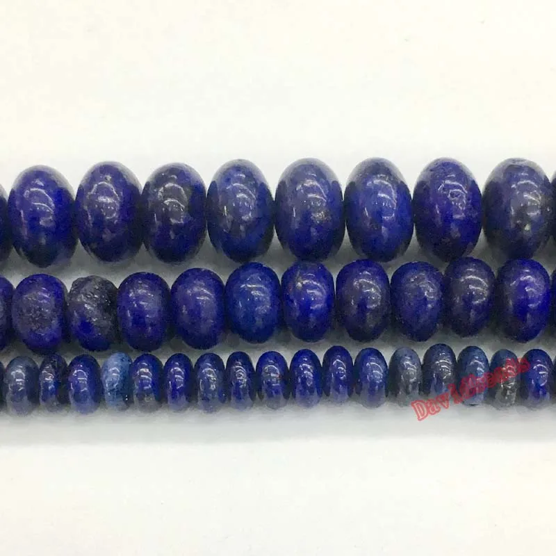 Круглые шарики из натурального камня Lapis Lazuli Spacer Rondelle для самостоятельного