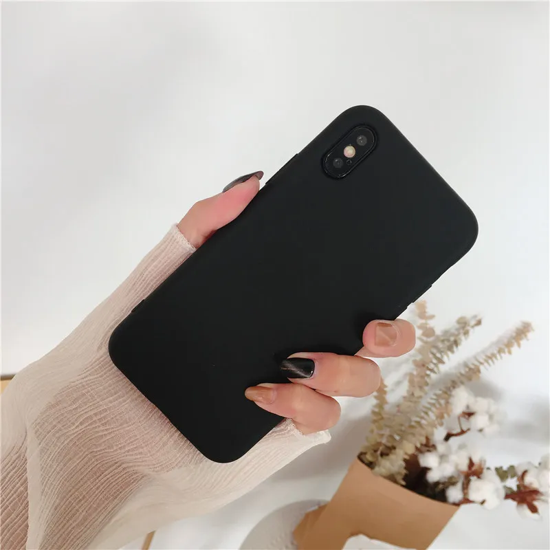 Чехол фиолетового цвета для iPhone Xs Max чехол X XR Мягкий ТПУ силиконовый чехол для iPhone 8 7 Plus чехол для iPhone 6S Plus 7 8 Plus Couqe