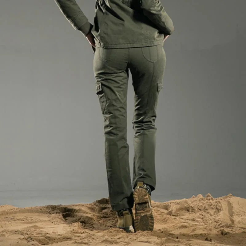 Свободные армейские брендовые высококачественные повседневные женские брюки