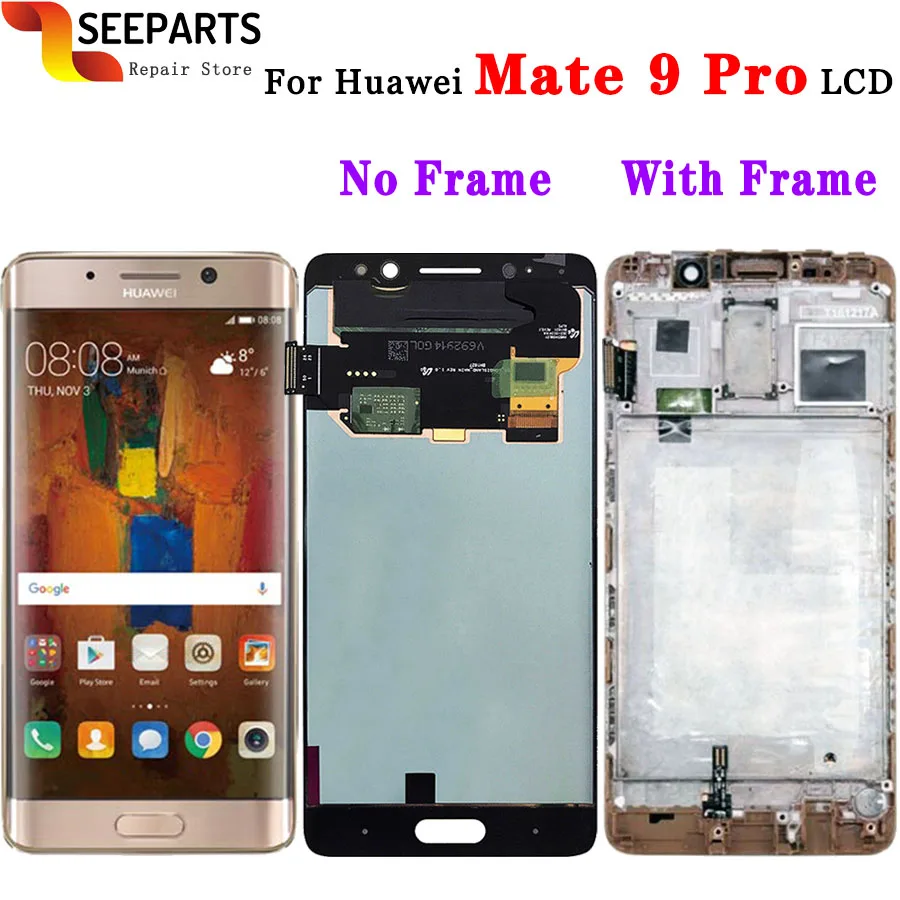 ЖК дисплей для Huawei Mate 9 Pro с сенсорным экраном и дигитайзером в сборе замена рамки 5