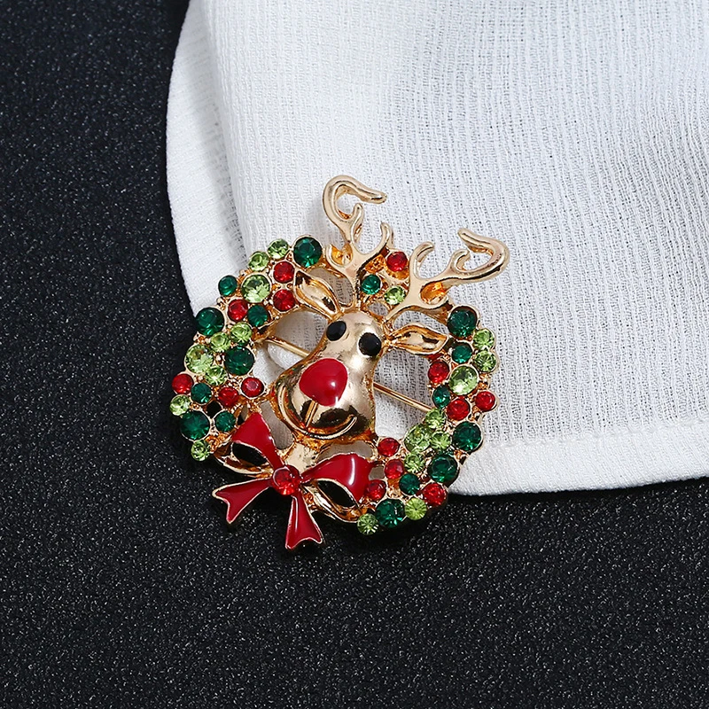 Европа и Соединенные Штаты Творческий брошь с лосем булавки золото рога Брошь