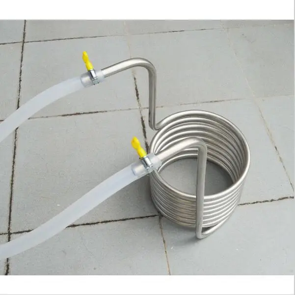 5 метров длина варение пива из нержавеющей стали катушки трубки теплообменник