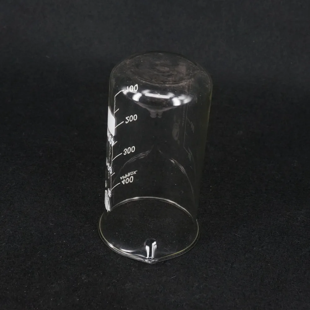 Лабораторная Мензурка высокой формы объемом 400 мл искусственное боросиликатное