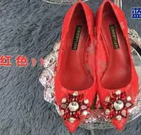 color as photo 12 цветов; женские туфли на каблуке 9 см с острым носком; кружевные туфли с цветочным узором и бриллиантами; пикантное кружевное платье; свадебные туфли с бриллиантами для невесты; яркие кружевные туфли - Цвет: color as photo