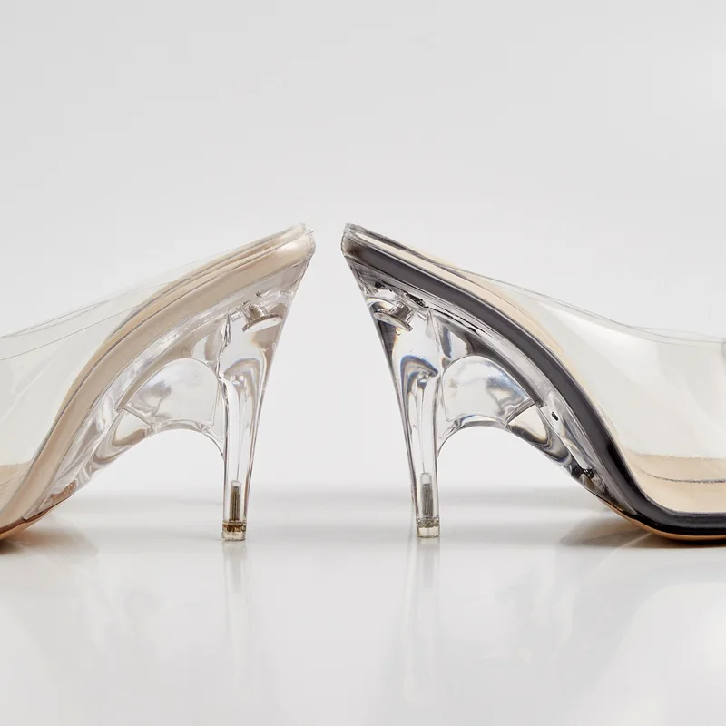 

PVC transparent grain pumps high heel stilettos sexy high heels womens party shoes nightclub pump ladies sandals fashion slipper