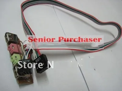 Настольный компьютер хост Чехол передняя панель ввода/вывода USB 2 0 Аудио микрофон