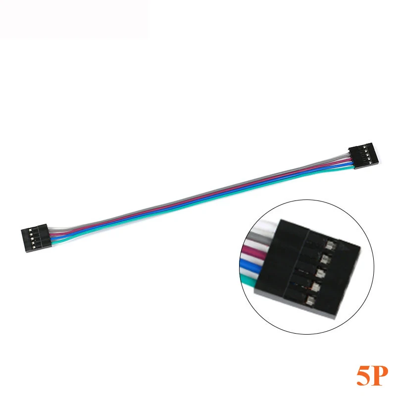 10 шт. Dupont line 20 см 2 54 мм Женский к женскому 2P 3P 5P 6P 7P 8P 9P 10P цветной макетный кабель