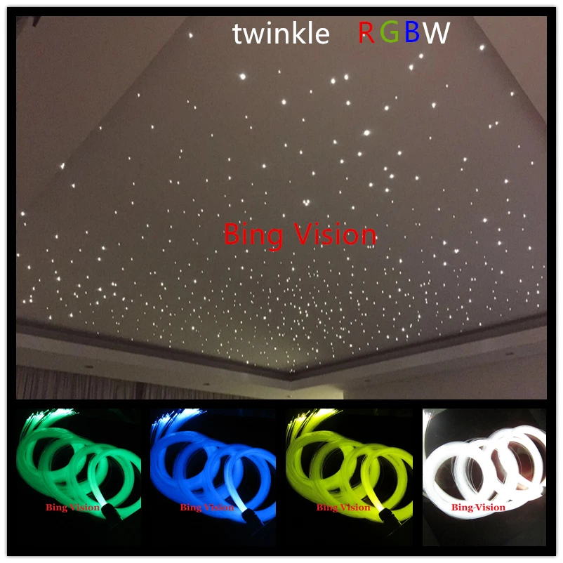Комплект для потолочного светильника 200 шт. 0 75 мм ПММА 2 м|optical star ceiling|star ceilingfiber optic