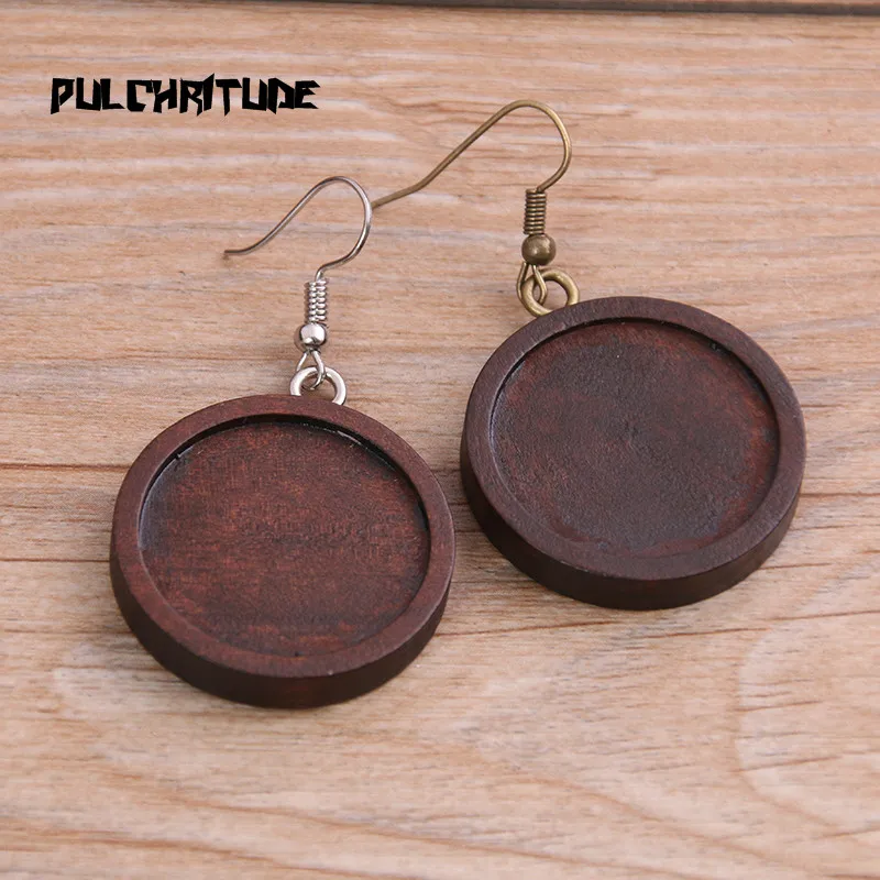 Основа из нержавеющей стали для самостоятельного изготовления серег дерево