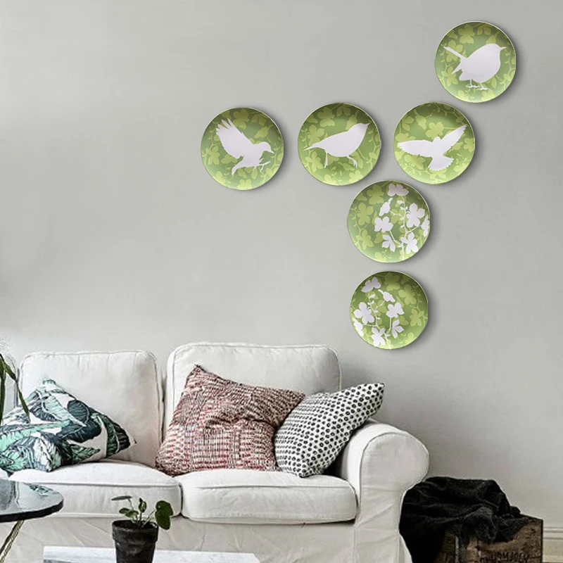 8 дюймов современная настенная тарелка декоративные поделки картины подвесная