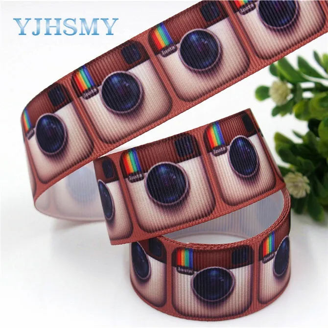G-18616-510 YJHSMY G-18616-502, 10 ярдов, 25 мм мультфильм печатных корсажные ленты, DIY ручной работы аксессуары для волос материал свадебный подарок обёрточная бумага - Цвет: G-18616-510