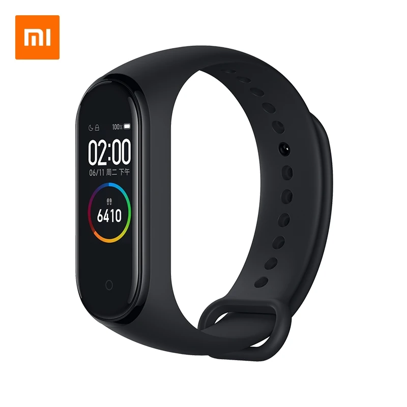 Смарт браслет Xiaomi Mi 4 0 95 дюйма AMOLED цветной экран водостойкость до 5 АТМ Bluetooth