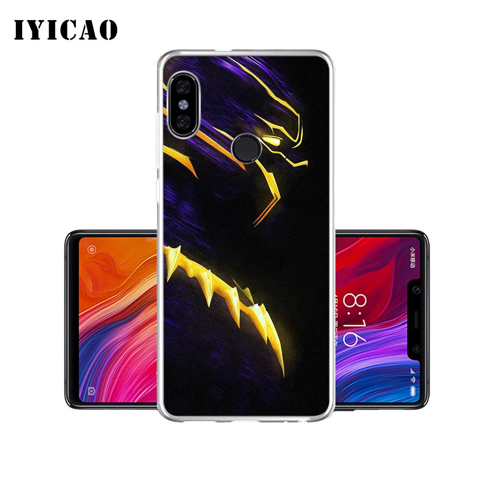 IYICAO Черная пантера Marvel movie Мягкий силиконовый чехол для телефона Xiaomi Redmi 4A 5A 6A Note 7 6