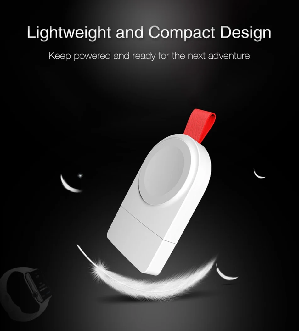 KISSCASE Оригинальное Беспроводное зарядное устройство для Apple Watch 4, 3, 2, 1 зарядное устройство быстрое USB зарядное устройство серии 2, 3, 1 для Apple Watch Зарядное устройство Док-станция