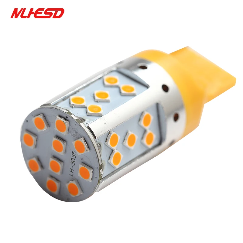 Комплект из 2 предметов с can-bus 26W PY21W BAU15S 1156 светодиодный BA15S T20 7440 35 SMD 3030 остановить