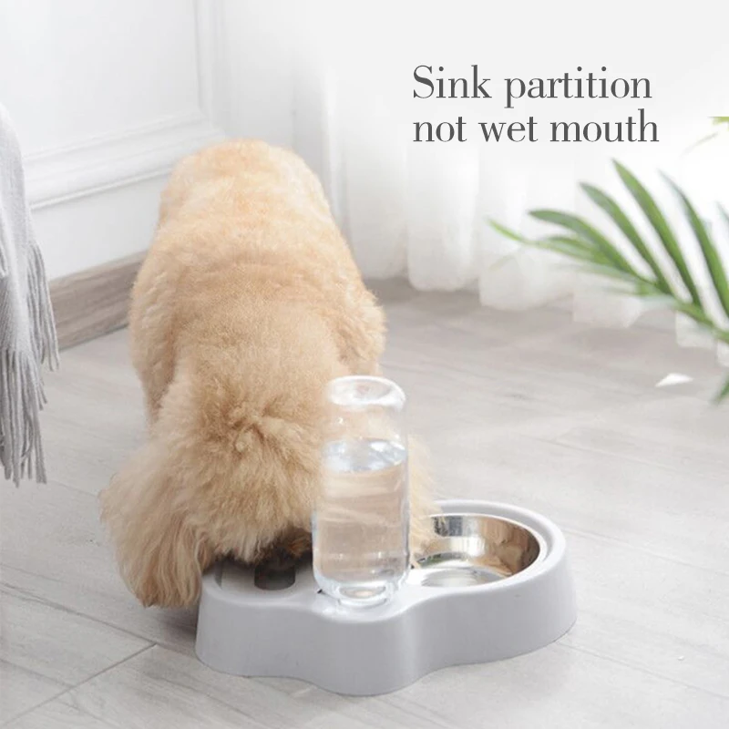 HIPET Pet Cat Автоматический питьевой Диспенсер из нержавеющей стали не мокрый рот Домашние животные вода еда чаша для кормления стеклянная чашка для кошек