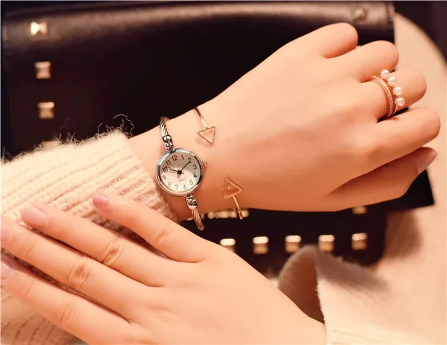 Relogio Feminino CHIC/INS женские роскошные часы-браслет, Модные Винтажные кварцевые наручные часы из розового золота, ЖЕНСКИЕ НАРЯДНЫЕ часы