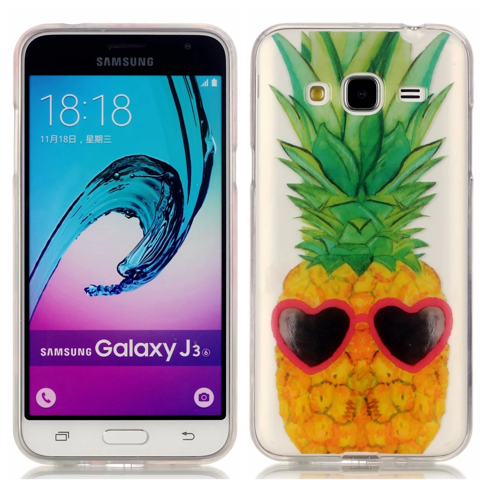 Для Samsung Galaxy J3 (2016) раскрашенная прозрачная крышка мягкая IMD TPU чехол для (2016)|case for