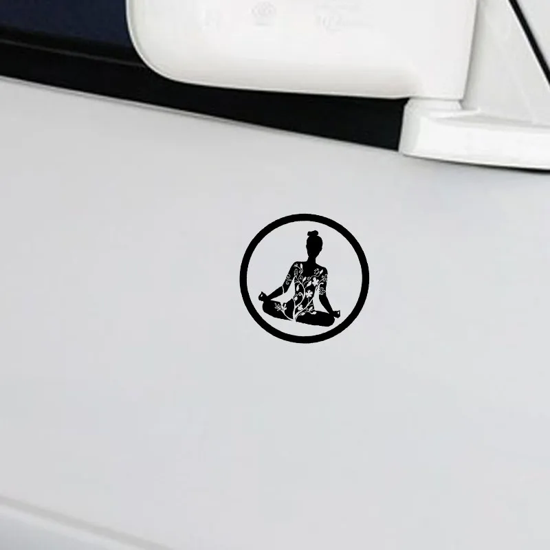 QYPF 12 9*12 9 крутой Спорт Йога Zen медитация Лотос поза автомобиля моделирование