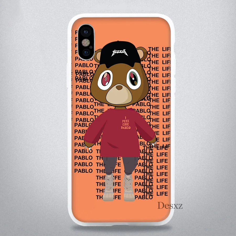 Чехол для телефона iPhone 11 Pro 7 8 6 6s Plus X XR XS Max 5 5S SE чехол Kanye West Graduation bear|Чехлы-накладки|