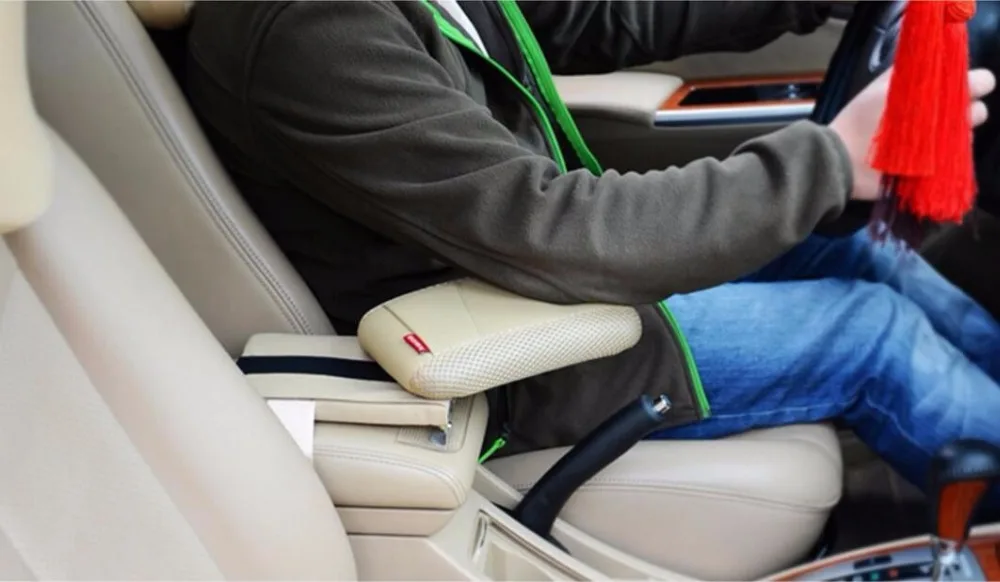 

Black Center console Armrest Storage box Elbow Supporting for Toyota Land Cruiser Lc200 2008 2009 2010 2011 2012 2013 14 15 2016