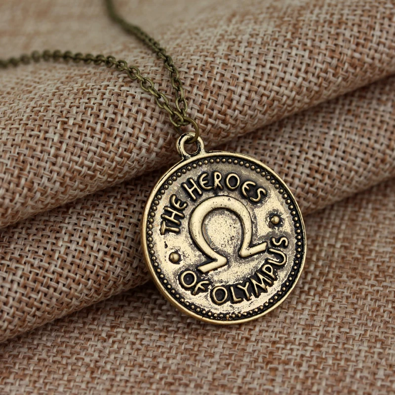 Винтажное ожерелье с монетой Percy Jackson Camp The heroes of olympus ivlivs | Украшения и аксессуары
