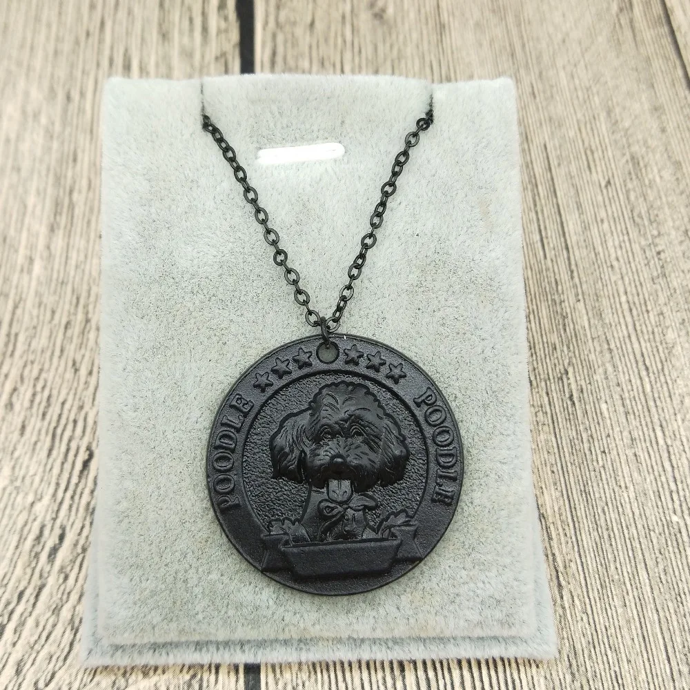 Новое ожерелье в виде французского пуделя классический стиль украшения для