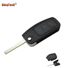 OkeyTech новые автомобильные аксессуары для дистанционного управления для Ford Focus World, чехол для ключа, корпус, брелок с 3 кнопками, сменный автоматический ключ с откидной крышкой