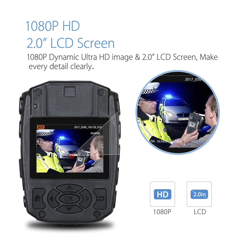 BOBLOV S70 Smart 1080 P мини Камера Ночное видение 32 ГБ полиции для ношения на теле Kamera