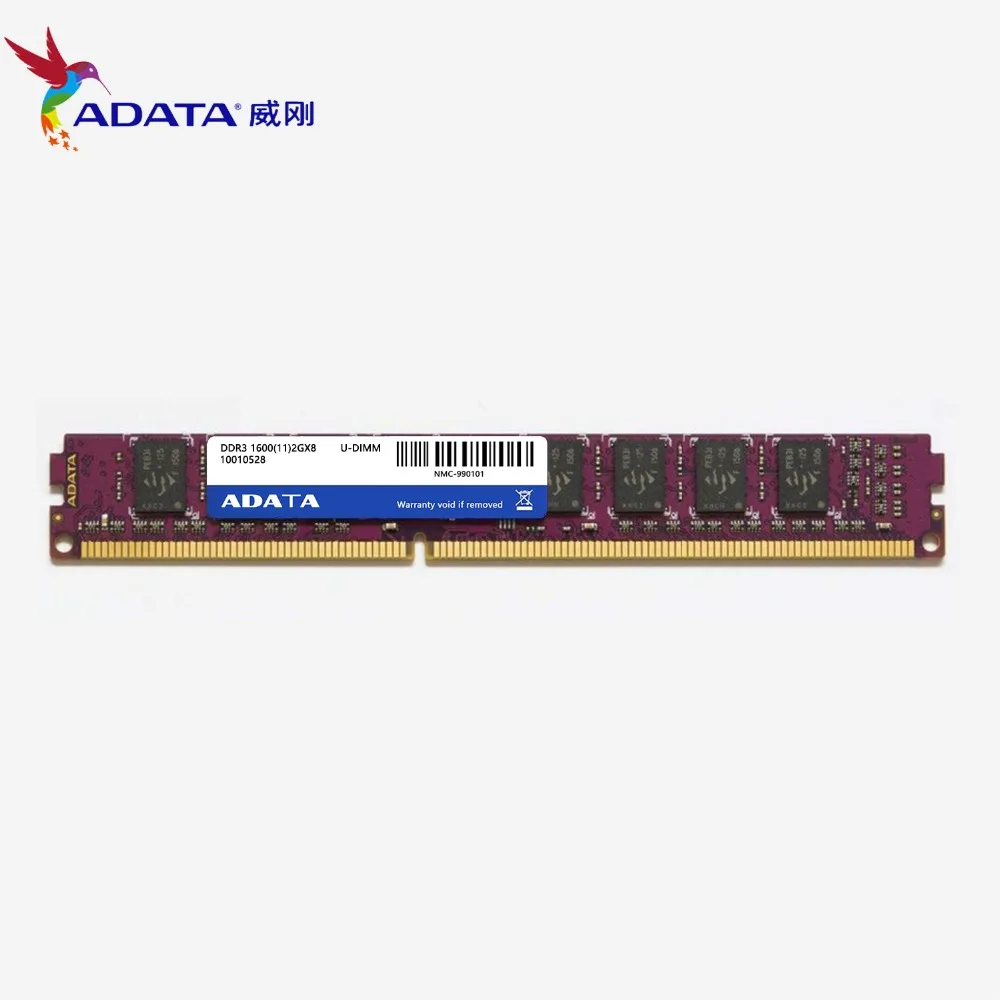 AData 4GB 2pcsX2GB DDR3 PC3 1600 1600MHz DIMM для настольного ПК RAM 240 pins|Оперативная память| |