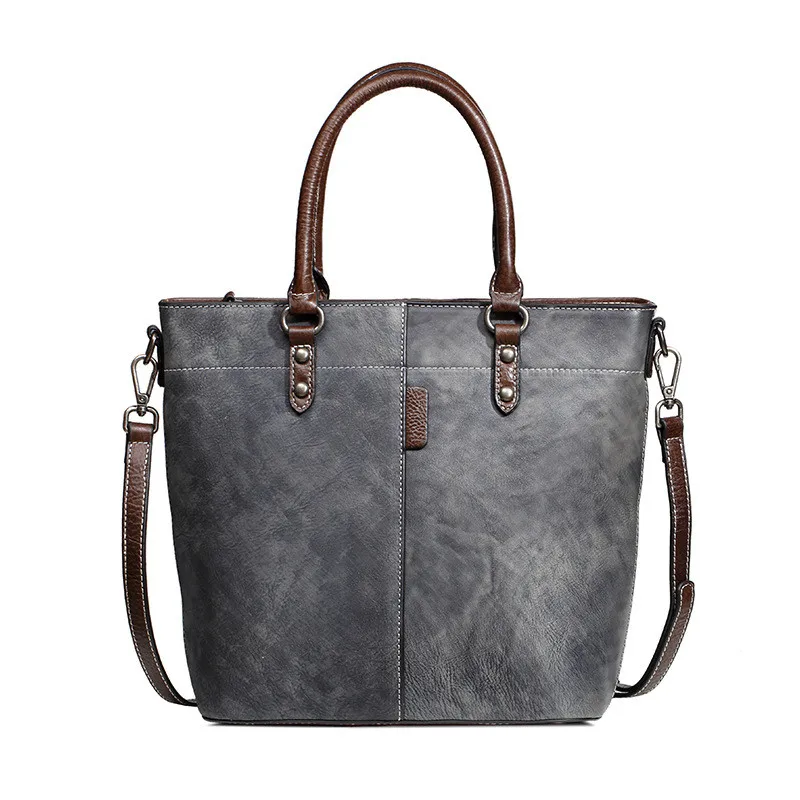 Black PNDME designer retro handmade genuine leather ladies handbag casual simple daily cowhide women's party shoulder messenger bags - Цвет: Black