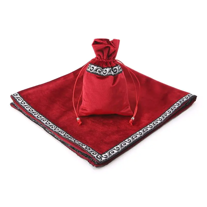 

Velvet Tarots Tablecloth Divination Altar Tarots Card Bag Board Game Accessories