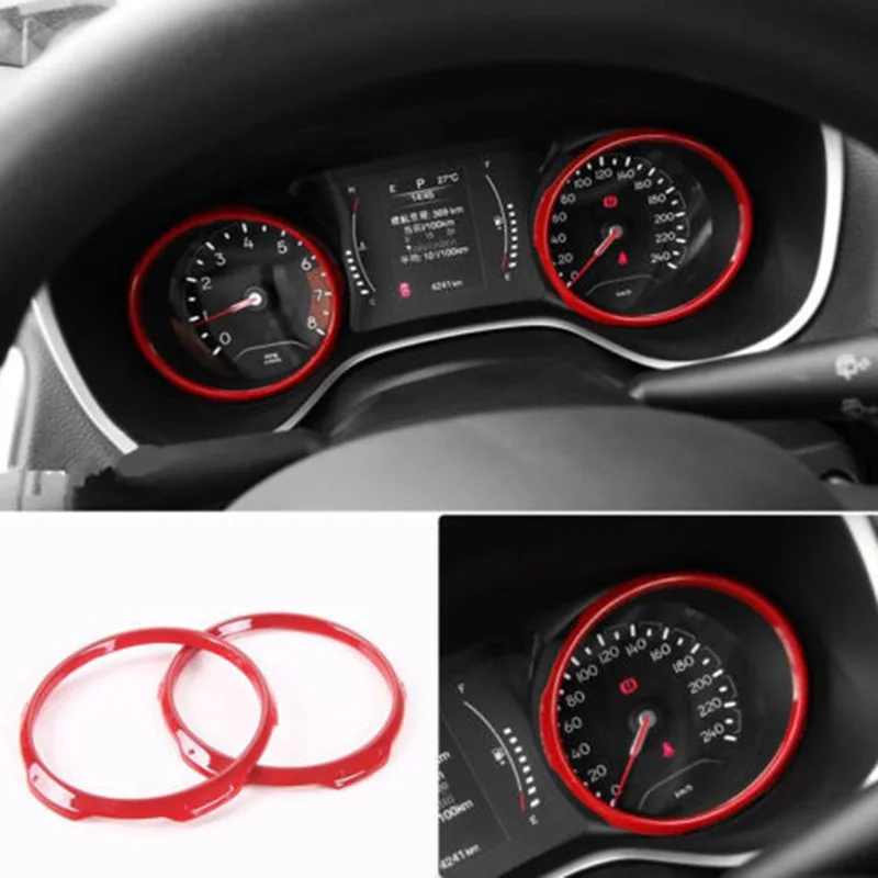 Red Dashboard Decorative Frame Cover ABS Interior Accessories For Jeep Compass 2017 2018 2019 Durable New Sale | Автомобили и