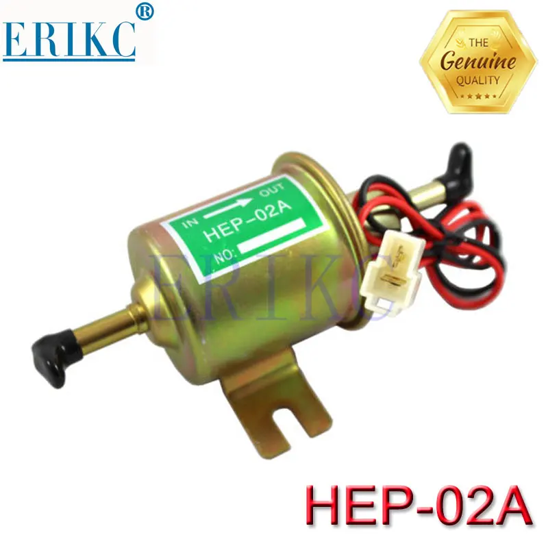 ERIKC New Original 12V Electric Fuel Pump Low Pressure Bolt Fixing Wire Diesel Petrol HEP-02A For Car Carburetor Motorcycle ATV |