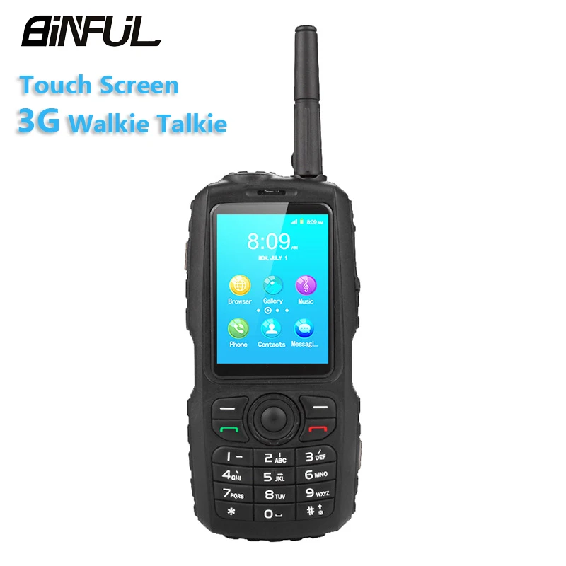 BiNFUL A17 Zello рация мобильный телефон IP67 Водонепроницаемый MT6572 Android смартфон 2G/3g две sim-карты русская клавиатура PTT радио