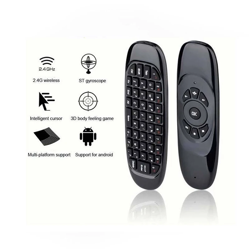 Беспроводная мини клавиатура Fly Air Mouse 2 4 ГГц перезаряжаемая на русском и