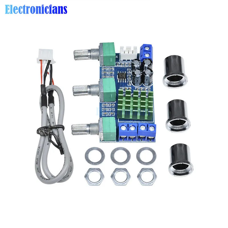 DC 12V 24V 80W x 2 двухканальный цифровой аудио TPA3116D2 высокие басы регулируя