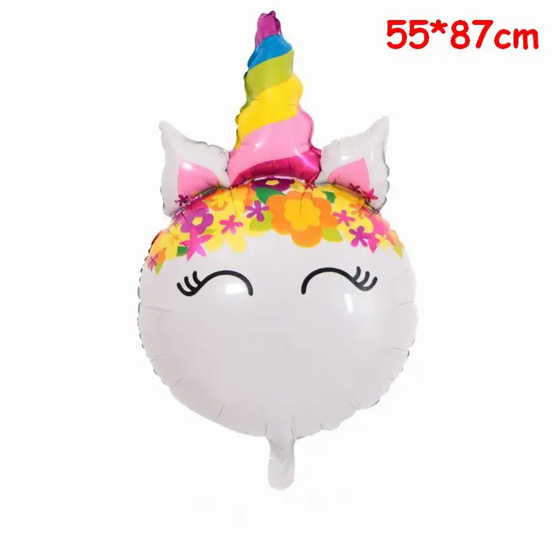 1pc unicorn head 1 шт. 100*97 см розовая маленькая лошадка фольгированные гелиевые шары воздушные шарики, детские игрушки на свадьбу, день рождения, вечерние принадлежности для декора животных - Цвет: 1pc unicorn head