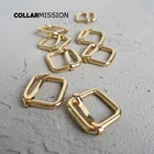 Металлический аксессуар для сделай сам, собачий ошейник 20 мм, лямка, кожевенное ремесло, шитье, запчасти для альпинизма, Золотая регулирующая Пряжка LXK20J