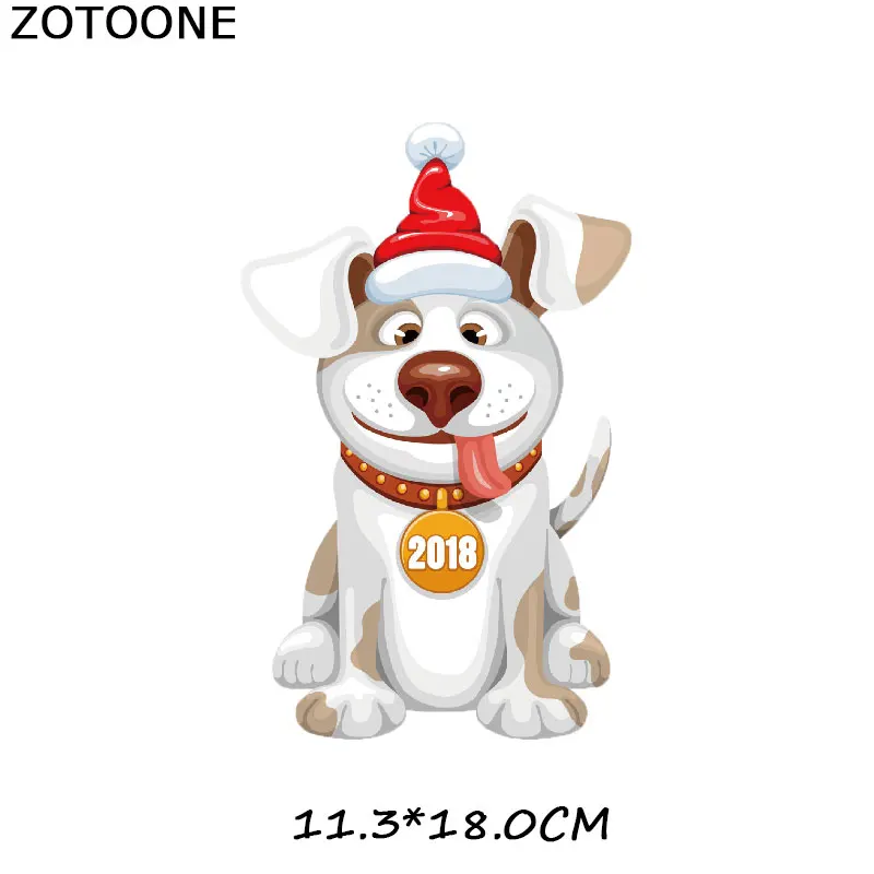 ZOTOONE милая собака мультфильм Железная на патч для детей наклейка на одежду DIY животных Тепловая аппликация передачи для футболки с принтом G - Цвет: 853